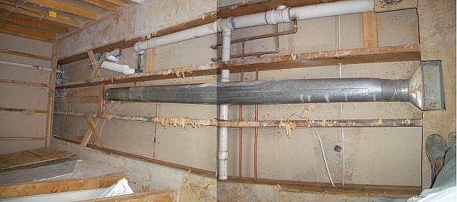 Plumbing layout