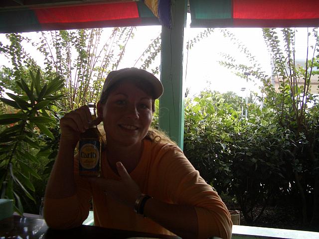 In the bar before we departed