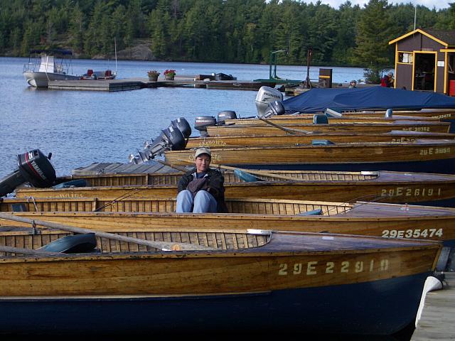 Cedar strip boats and the marina