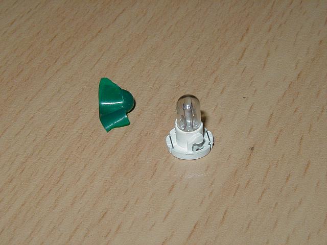 Light + green condom