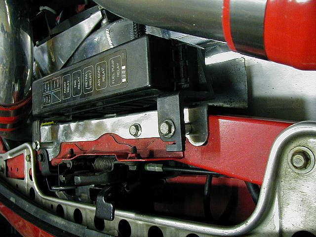 Side view of the bracket.
