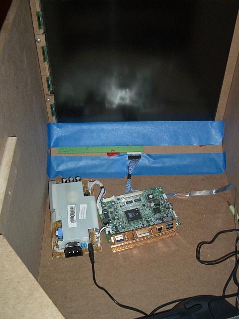 LCD Panel and processor board.