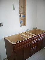 Vanity installed