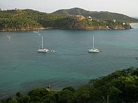 The "Restless Spirit" sailed with us.  Here they are moored in the harbor next to us.