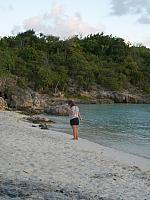 Lea looks for shells