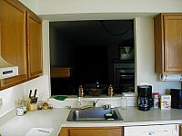 Pass-through over the sink.
