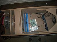 Top view.  Small set of speakers attach to the video processor.  This can also be used for +12v (fans) maybe?